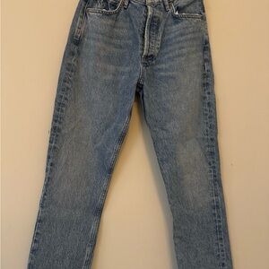 Agolde High Rise Light Blue Women's Jeans